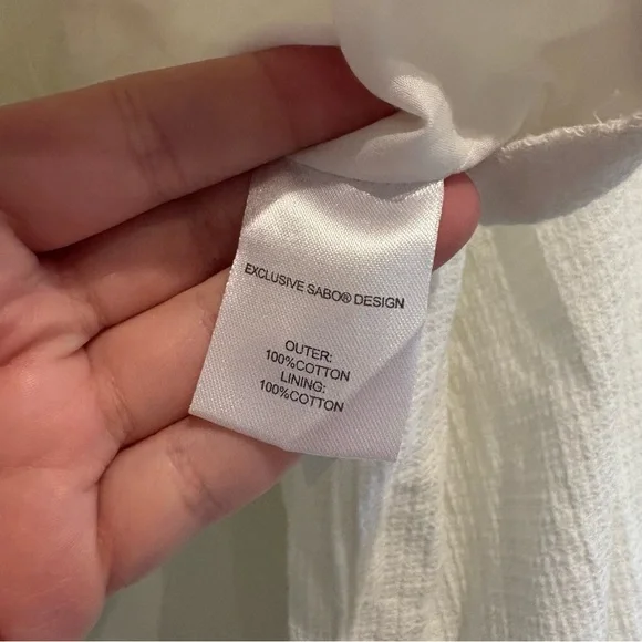 Sabo Skirt White Puff Sleeve Corset Top - Picture 9 of 10